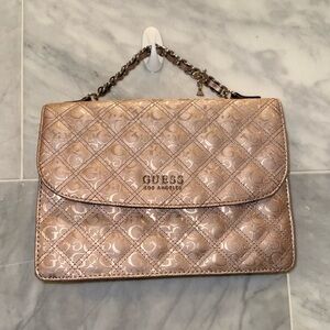 GUESS Women's Pink Shoulder Bag chain